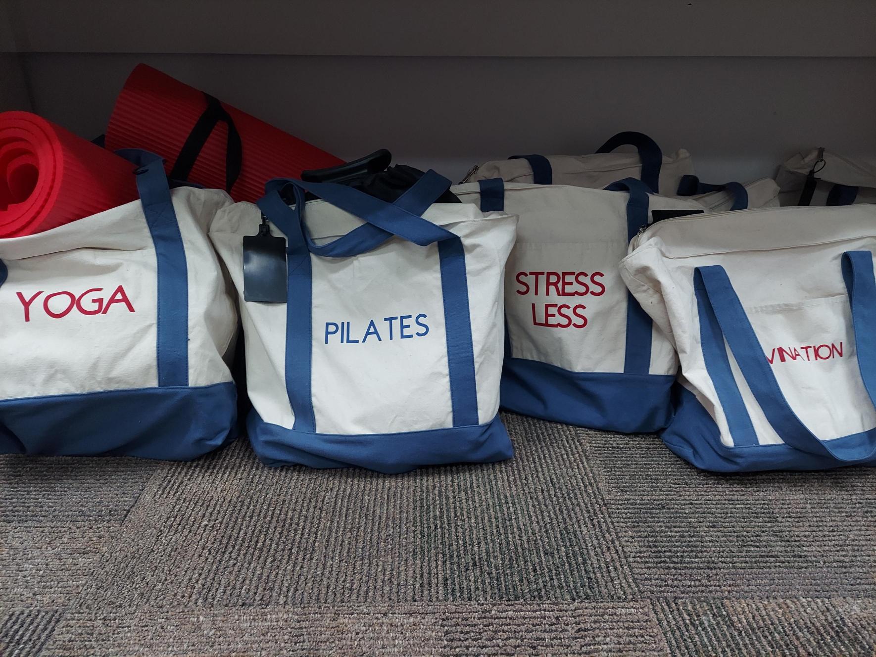 Picture of wellness kits including yoga, pilates, stress less and divination